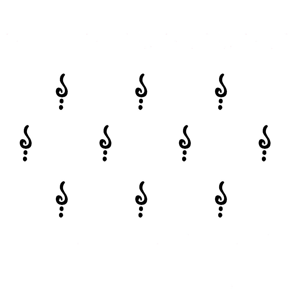 Comet Busters Small Black Designer Bindi (10mm)(BIN387)