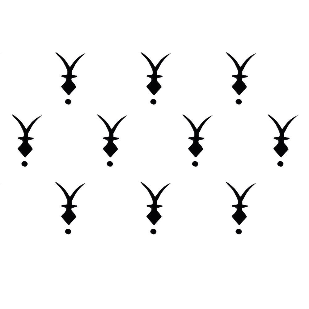 Comet Busters Fancy Black Bindis (12mm)(BIN1244)