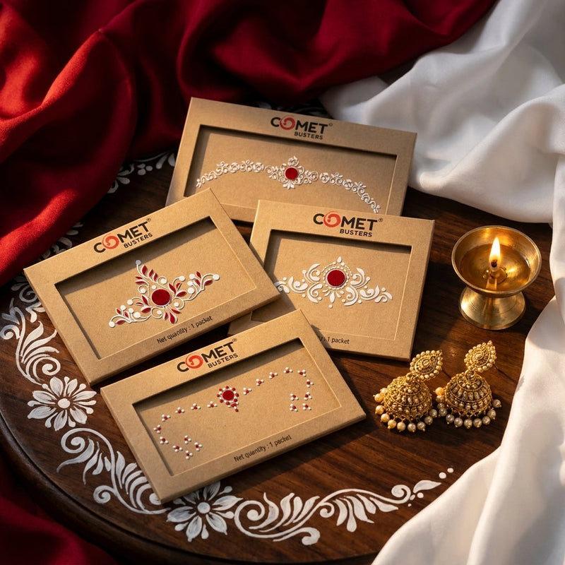 The Goddess Look: Unleash Your Inner Devi with Our Bengali Kolka Bindis