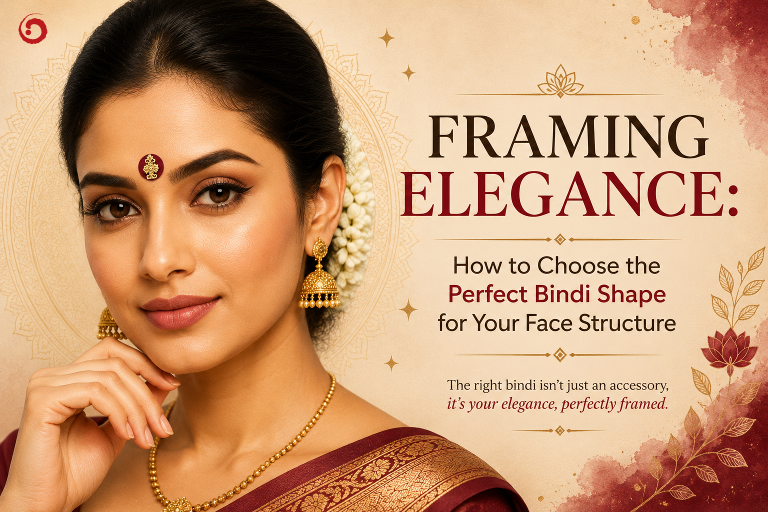 Framing Elegance: How to Choose the Perfect Bindi Shape for Your Face Structure