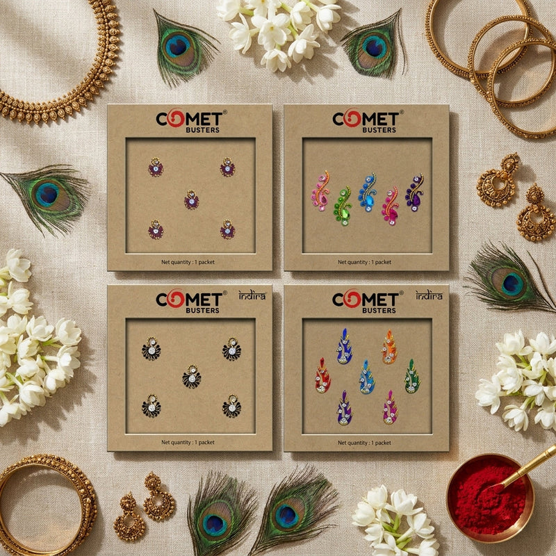 Elevate Your Look with the Royal Touch of Peacock Bindis!