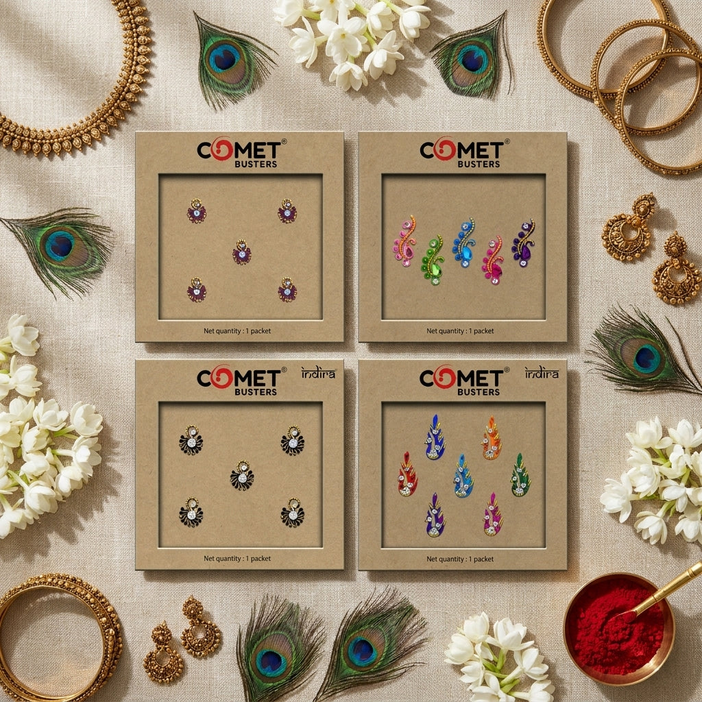 Elevate Your Look with the Royal Touch of Peacock Bindis!