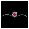 Comet Busters® Red, White, Multicolor, Bengali Bindi– PVC, Velvet – Handcrafted, Reusable & Skin-Friendly Bindis for Bridal Wear (Free Size) – Forehead Bindi Stickers for Women & Girls – BIN2317