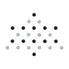 Comet Busters® Multicolor, Black, Silver Diamond Dot – Diamond – Handcrafted, Reusable & Skin-Friendly Bindis for Casual Wear (3mm) – Forehead Bindi Stickers for Women & Girls – BIN087