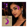 Comet Busters® Fuchsia Flame Party Face Glitter Sticker – Dark Pink Shimmer Face Glitter for Festivals, Weddings & Concert Makeup (1 Sticker)(GLTSTK004)