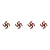 Comet Busters® Maroon Spiritual – Diamond, Velvet – Handcrafted, Reusable & Skin-Friendly Bindis for Spiritual Wear (8mm) – Forehead Bindi Stickers for Women & Girls – BIN1147