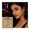 Comet Busters® Blossom Mint Glitter Face Sticker – Designer Festival Glitter Makeup Sticker for Parties, Concerts & Creative Looks (1 Sticker)(GLTSTK001)