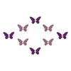 Comet Busters® Purple Butterfly – Velvet, Diamond – Handcrafted, Reusable & Skin-Friendly Bindis for Party Wear (8mm) – Forehead Bindi Stickers for Women & Girls – BIN1615