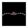 Comet Busters® White, Red, Multicolor, Bengali Bindi– PVC, Velvet – Handcrafted, Reusable & Skin-Friendly Bindis for Bridal Wear (Free Size) – Forehead Bindi Stickers for Women & Girls – BIN1737