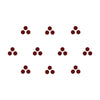 Comet Busters® Maroon Dot Bindi – 6mm Round Bindi for Navratri (10 Bindis)(BIN2715)