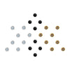 Comet Busters® Multicolor, Black, Silver, Gold Diamond Dot – Diamond – Handcrafted, Reusable & Skin-Friendly Bindis for Casual Wear (3mm) – Forehead Bindi Stickers for Women & Girls – BIN099