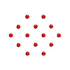 Comet Busters® Red Diamond Dot – Diamond – Handcrafted, Reusable & Skin-Friendly Bindis for casual Wear (5mm) – Forehead Bindi Stickers for Women & Girls – BIN2331