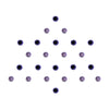 Comet Busters® Purple Diamond Dot – Diamond – Handcrafted, Reusable & Skin-Friendly Bindis for Casual Wear (3mm) – Forehead Bindi Stickers for Women & Girls – BIN248