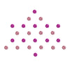 Comet Busters® Pink Diamond Dot – Diamond – Handcrafted, Reusable & Skin-Friendly Bindis for Casual Wear (3mm) – Forehead Bindi Stickers for Women & Girls – BIN120