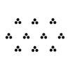 Comet Busters® Black Dot Bindi – 6mm Round Bindi for Navratri (10 Bindis)(BIN2713)
