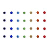 Comet Busters® Multicolor Diamond Dot – Diamond – Handcrafted, Reusable & Skin-Friendly Bindis for Casual Wear (3mm) – Forehead Bindi Stickers for Women & Girls – BIN211
