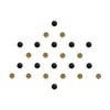 Comet Busters® Multicolor, Black, Gold Diamond Dot – Diamond – Handcrafted, Reusable & Skin-Friendly Bindis for Casual Wear (3mm) – Forehead Bindi Stickers for Women & Girls – BIN085