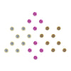 Comet Busters® Multicolor, Pink, Silver, Gold Diamond Dot – Diamond – Handcrafted, Reusable & Skin-Friendly Bindis for Casual Wear (3mm) – Forehead Bindi Stickers for Women & Girls – BIN083