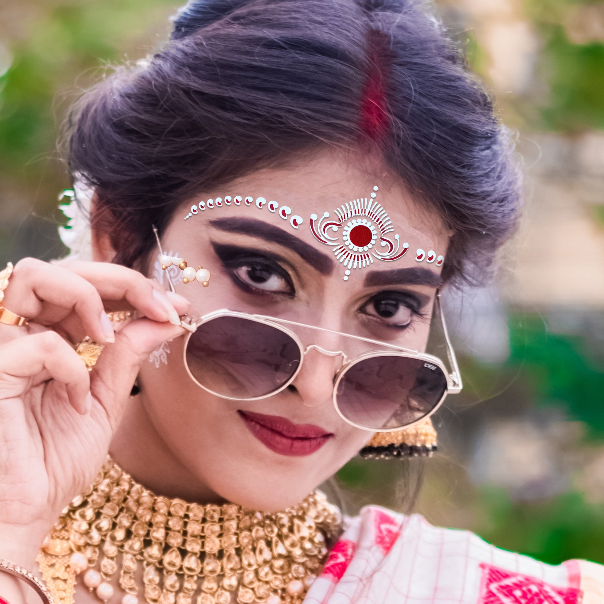 Comet Busters Traditional Bridal Bengali Wedding Bindi For Women (BIN2