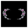 Comet Busters® Radha Rani Floral Face Bindis – Designer White Gopi Dots with Stone for Festive & Temple Wear (GD012)