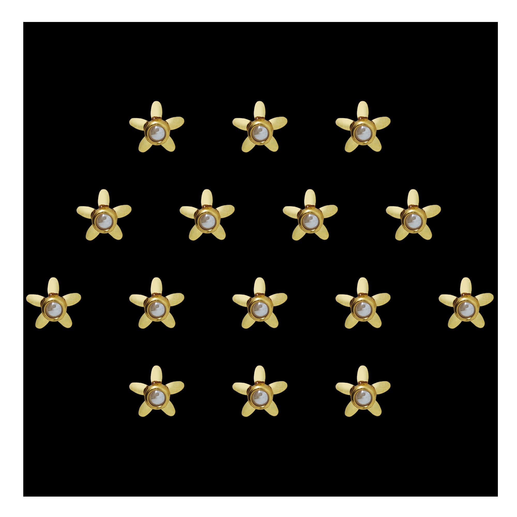Traditional Floral Charm Kundan Style