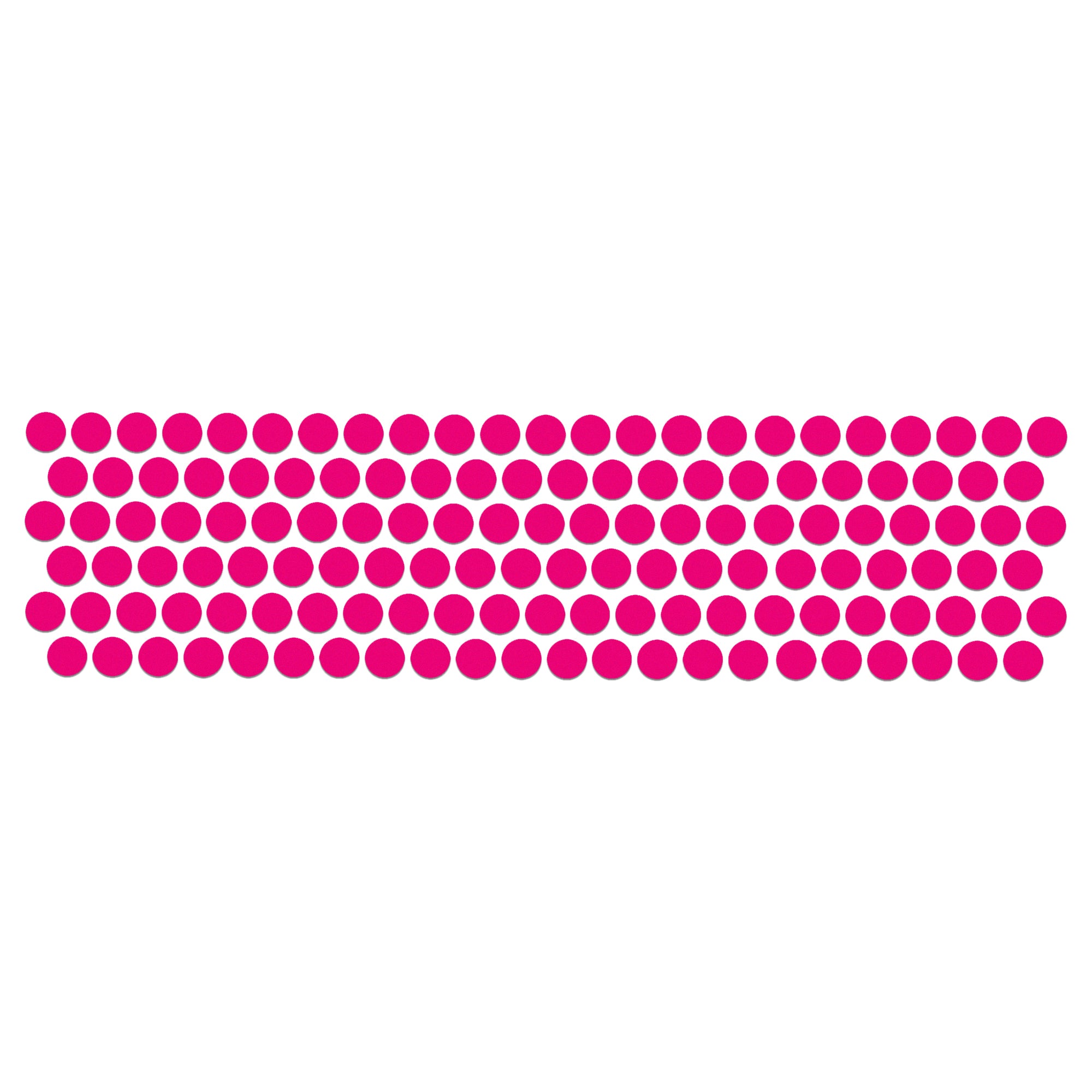 Comet Busters 6mm mini round magenta pink bindis arranged in neat rows, featuring a classic plain dot design for traditional, festive, and everyday wear.