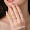 Comet Busters® Multi-Size Metallic Gold Finger Bindis (25 Bindis)(FINBIN004)