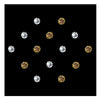 Comet Busters® Silver, Gold, Multicolor Diamond Dot – Diamond – Handcrafted, Reusable & Skin-Friendly Bindis for Party Wear (5mm) – Forehead Bindi Stickers for Women & Girls – BIN2220