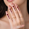 Comet Busters® Premium Velvet Multi-Size Maroon Finger Bindis (25 Bindis)(FINBIN003)