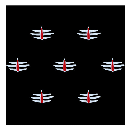 Comet Busters® Mahakal Spiritual Bindis – 8mm Red & White Tripund Tilak Designer Bindi for Women & Girls (7 Bindis)(BIN2517)