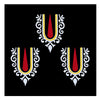 Comet Busters® Krishna Tilak Bindis – 20mm Vaishnav Namam for Kids (3 Bindis)(BIN2692)