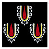 Comet Busters® Krishna Tilak Bindis – 20mm Vaishnav Namam for Kids (3 Bindis)(BIN2691)
