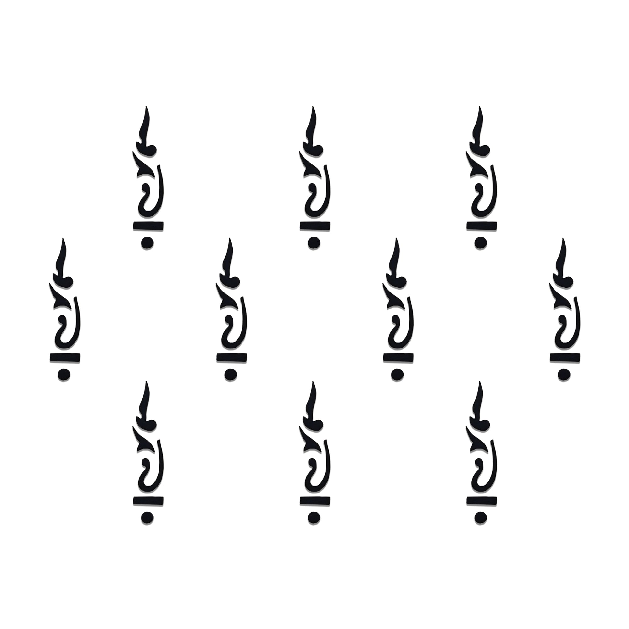 Comet Busters Abstract Designer Bindi featuring a sleek black artistic symbol with a modern minimalist design. Self-adhesive forehead sticker for women and girls, ideal for ethnic wear, festive occasions, cultural events, dance performances, weddings, parties, and everyday fashion styling.