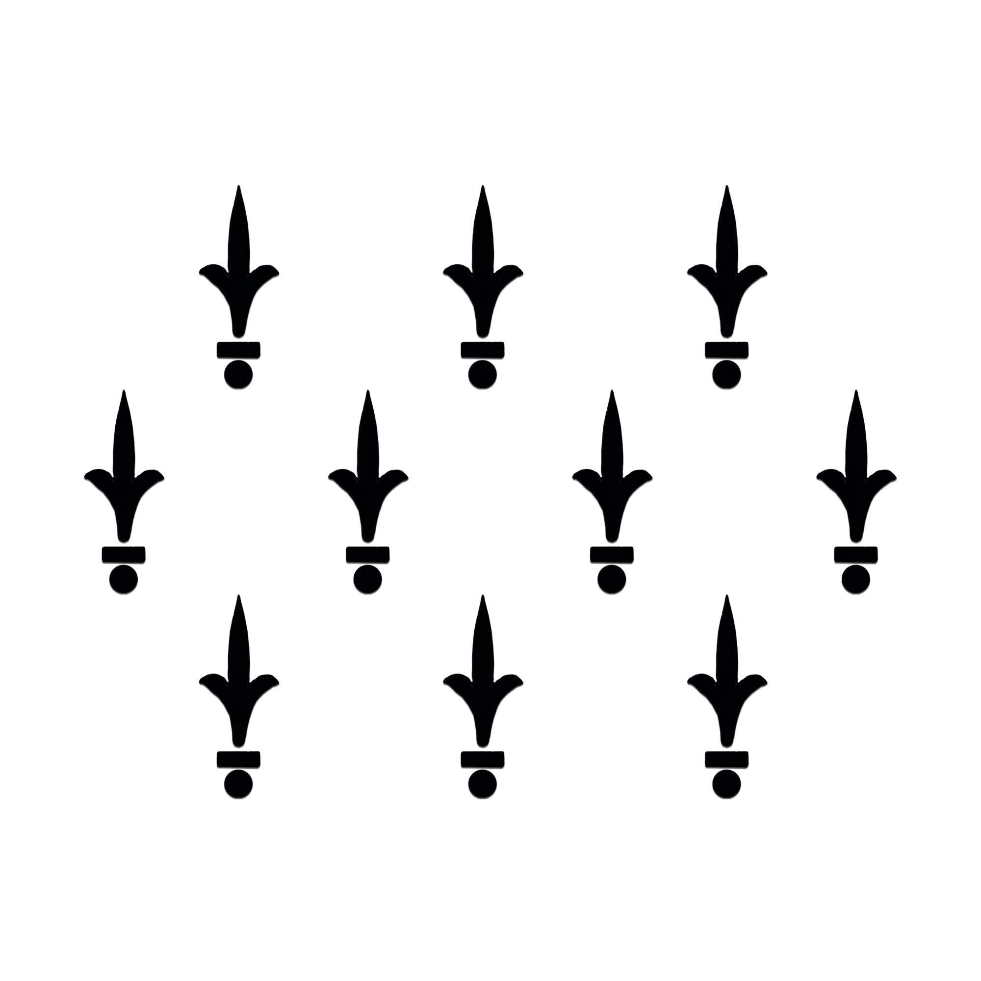Comet Busters Black Designer Bindi featuring a sleek trident-inspired motif with a vertical pointed design, horizontal accent bar, and round dot detail. Self-adhesive black bindi for women and girls, ideal for daily wear, festive occasions, pooja, temple visits, and traditional Indian ethnic outfits.