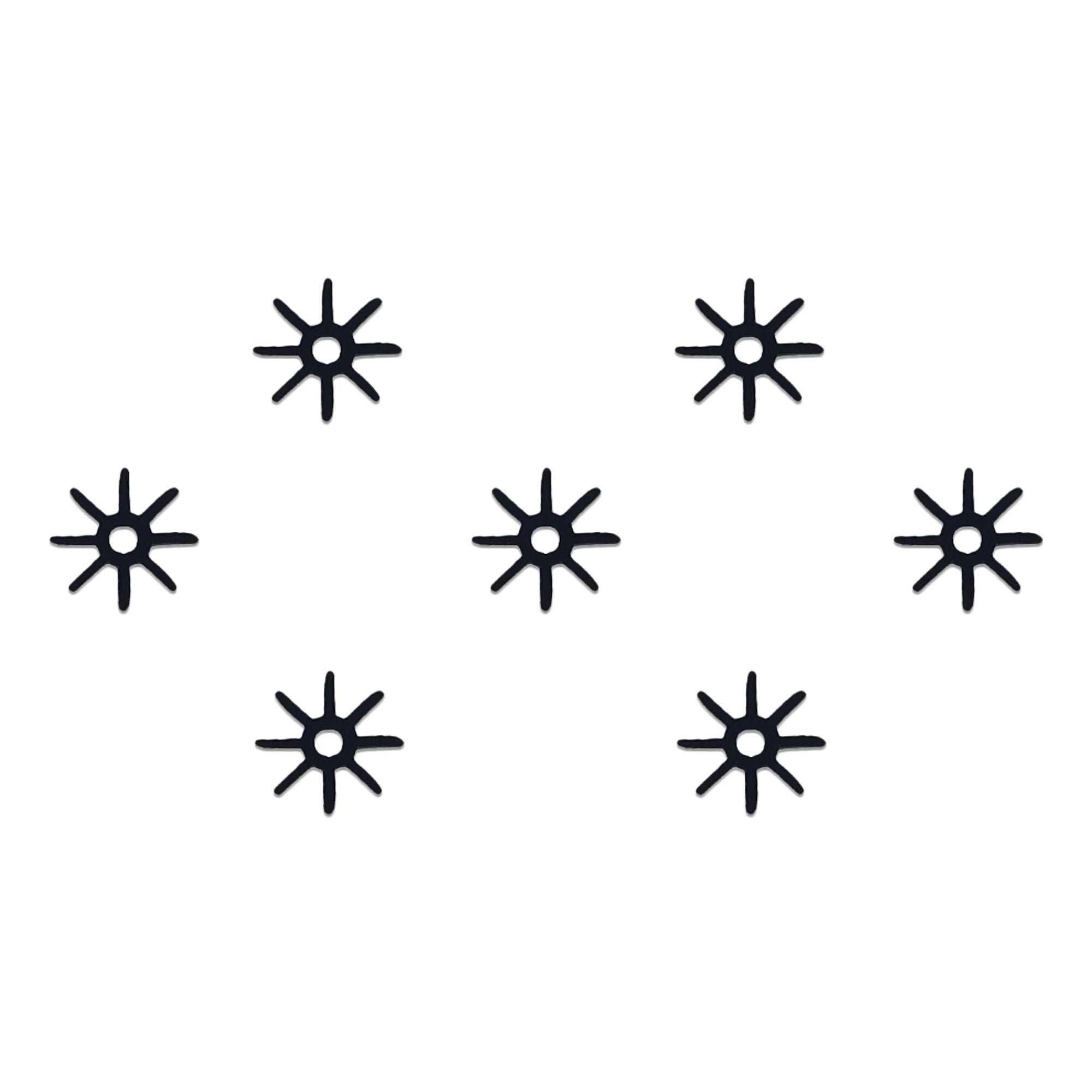 Comet Busters Abstract Radiance Fusion Bindi | Black Geometric Designer Bindi | Circular Fusion Motif Forehead Sticker for Women & Girls | Reusable Ethnic and Contemporary Fashion Bindi.