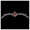 Comet Busters® Red, White, Multicolor, Bengali Bindi– PVC, Velvet – Handcrafted, Reusable & Skin-Friendly Bindis for Bridal Wear (Free Size) – Forehead Bindi Stickers for Women & Girls – BIN1983