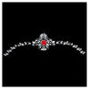 Comet Busters® Red, White, Multicolor, Bengali Bindi – PVC, Velvet – Handcrafted, Reusable & Skin-Friendly Bindis for Bridal Wear (Free Size) – Forehead Bindi Stickers for Women & Girls – BIN1984