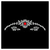 Comet Busters® Red, White, Multicolor, Bengali Bindi– PVC, Velvet – Handcrafted, Reusable & Skin-Friendly Bindis for Bridal Wear (Free Size) – Forehead Bindi Stickers for Women & Girls – BIN1971