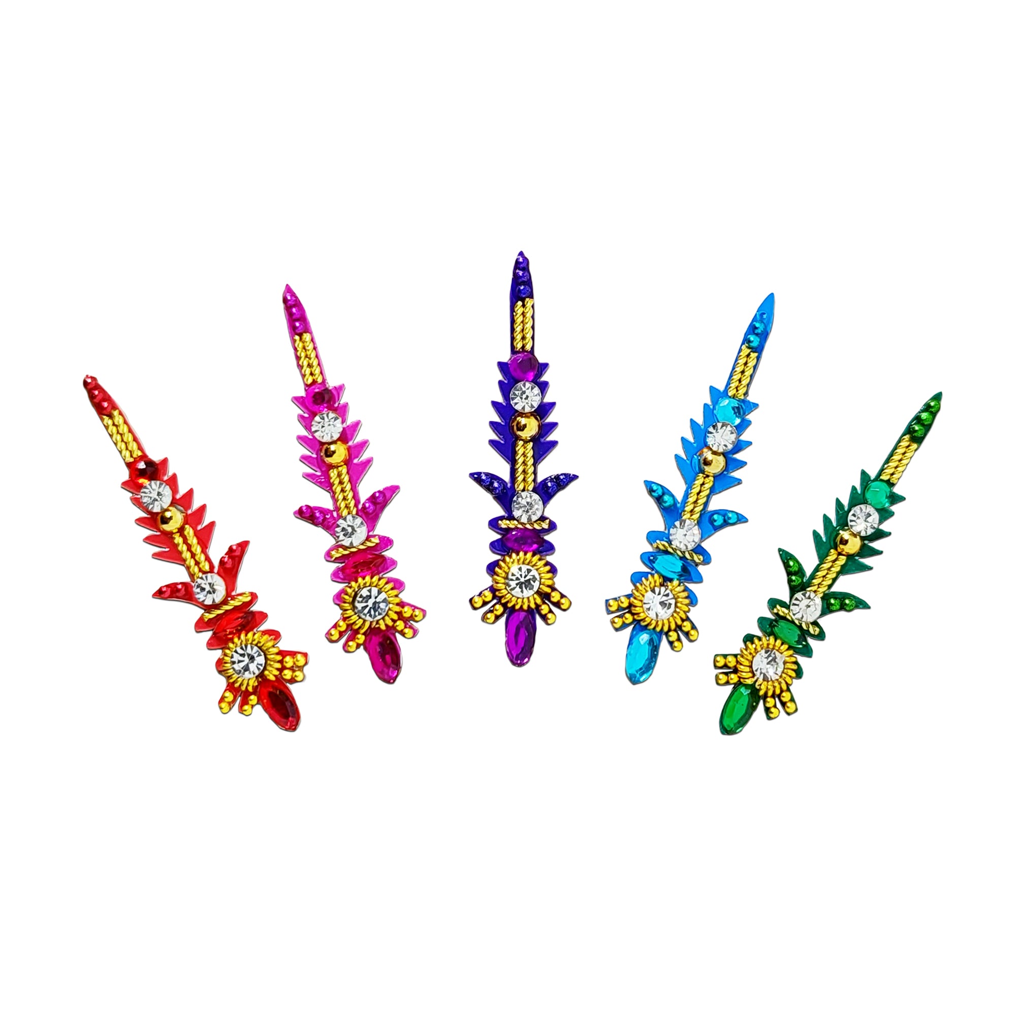 comet buster multicolour diamond big bindi with stone