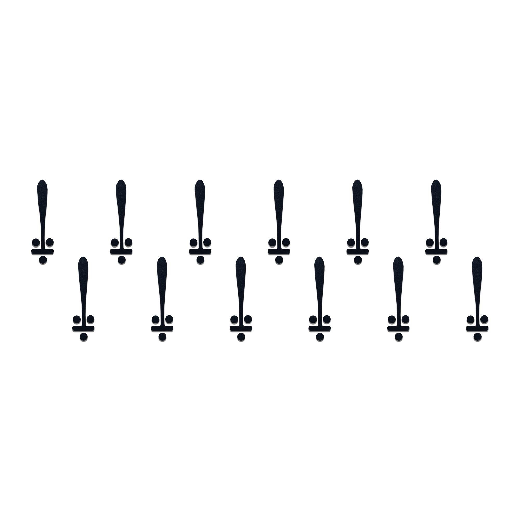 Comet Busters Black Abstract Designer Bindi For Women 