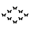 Comet Busters® Black Butterfly – Velvet, Diamond – Handcrafted, Reusable & Skin-Friendly Bindis for Party Wear (8mm) – Forehead Bindi Stickers for Women & Girls – BIN1619