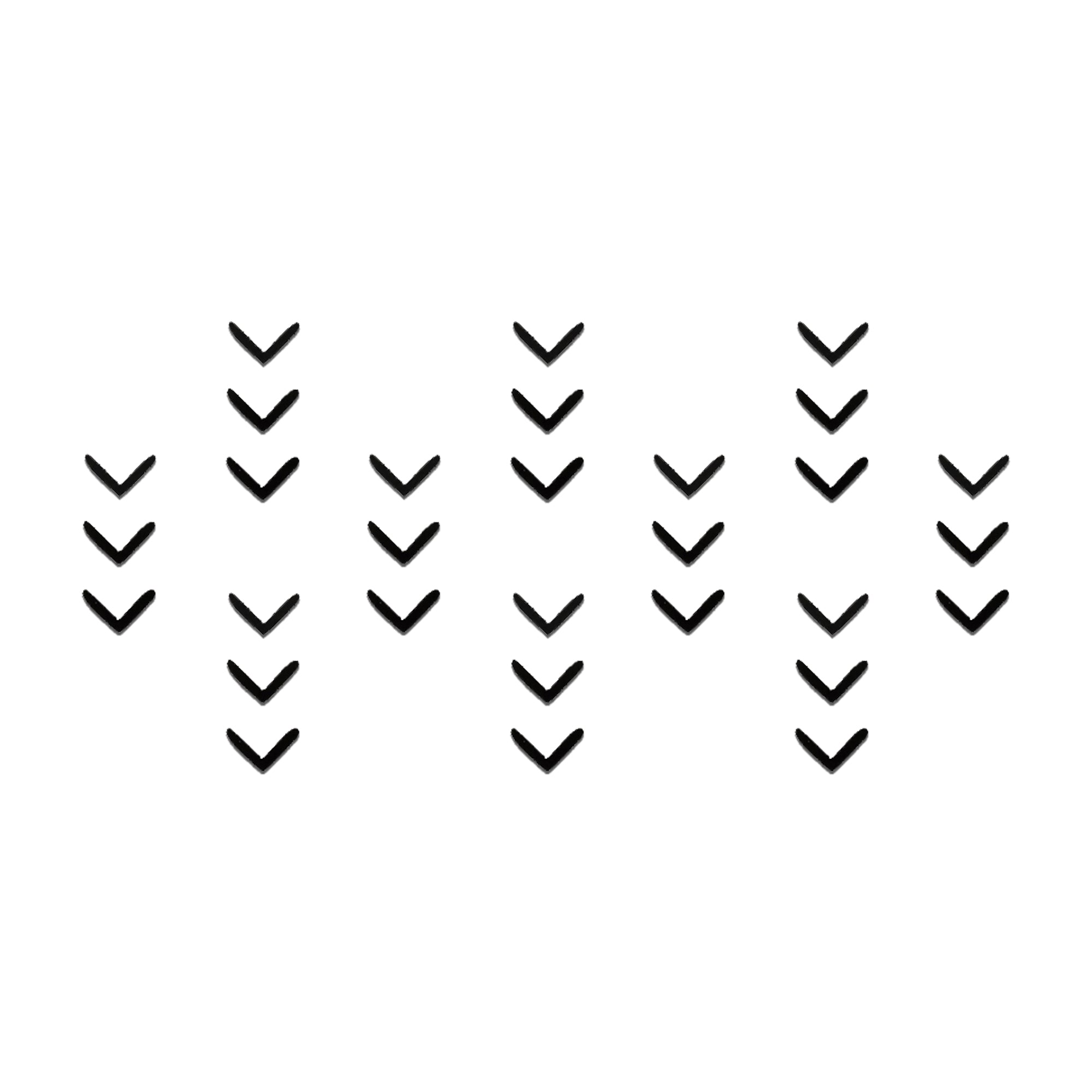 Comet Busters Black Chevron Trail Designer Bindis for Women and Girls – Minimalist Geometric Statement Bindi Design