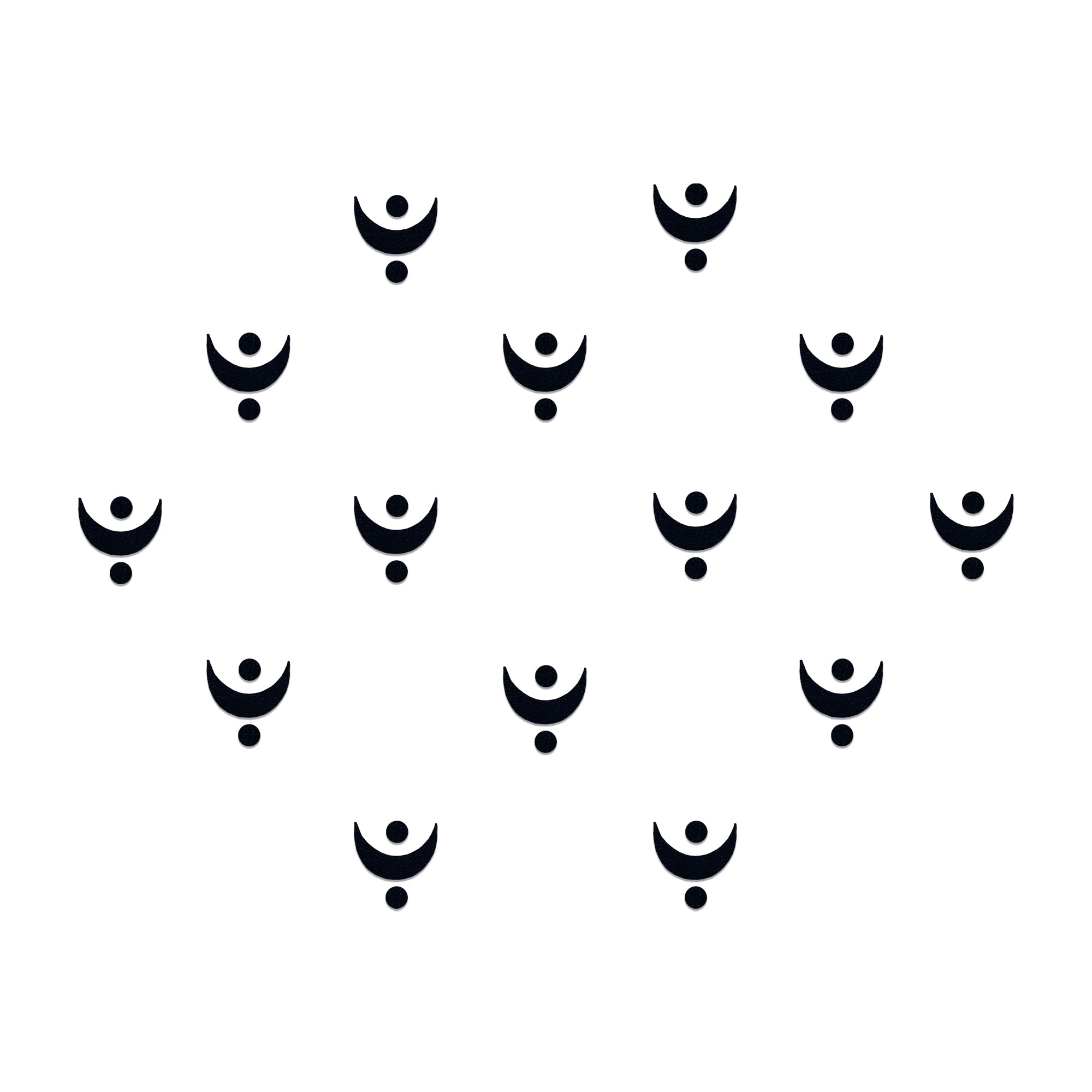 Comet Busters Black Crescent Designer Bindi for modern Ethnic Styling