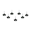 Comet Busters® Black Floral, Lotus – Velvet, Diamond – Handcrafted, Reusable & Skin-Friendly Bindis for Party Wear (6mm) – Forehead Bindi Stickers for Women & Girls – BIN2273