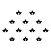 Comet Busters® Black Floral, Lotus – Velvet, Diamond – Handcrafted, Reusable & Skin-Friendly Bindis for Party Wear (6mm) – Forehead Bindi Stickers for Women & Girls – BIN2261
