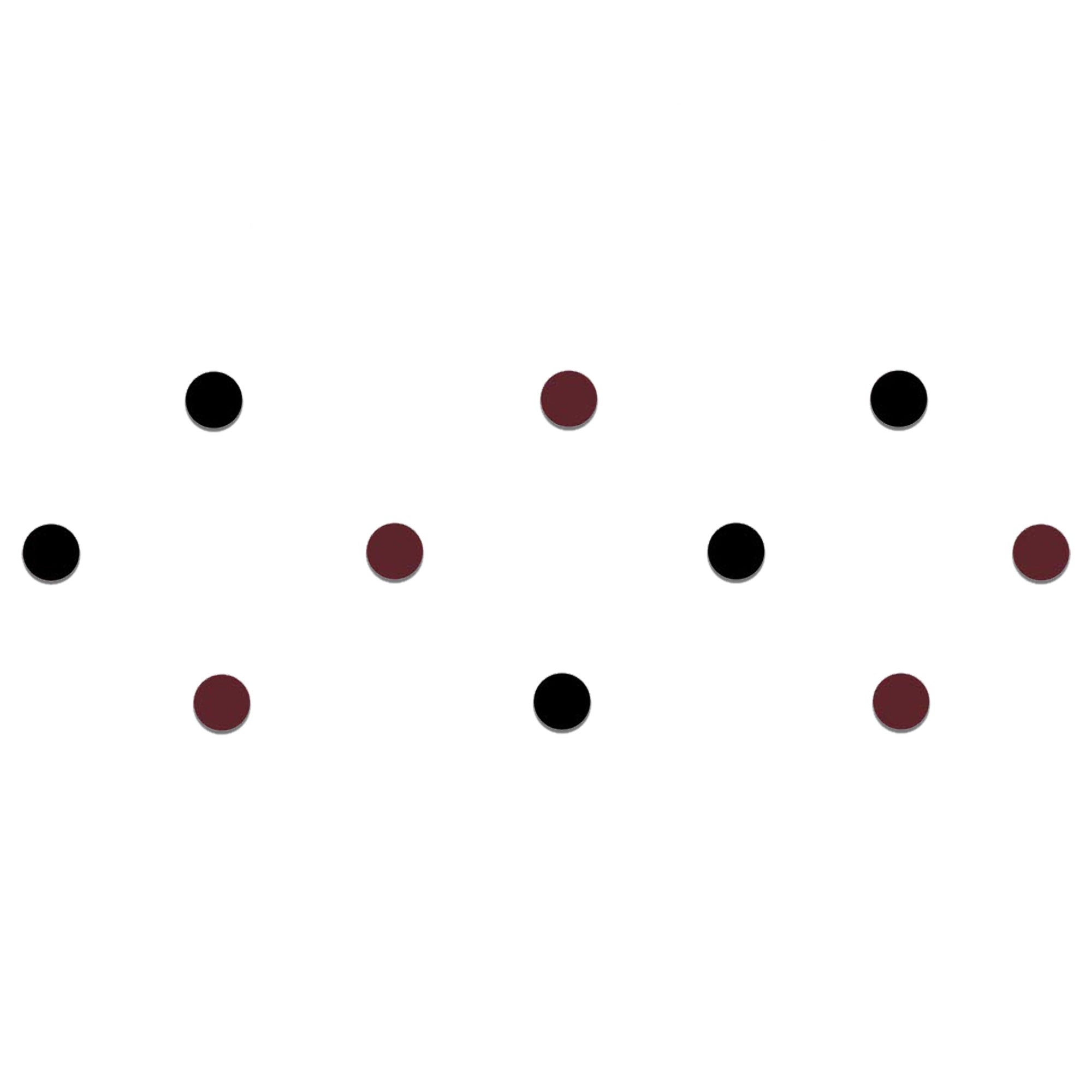 Comet Busters Maroon & Black Round Velvet Bindis for Women & Girls