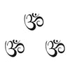Comet Busters® Black Spiritual Om Bindis – PVC – Handcrafted, Reusable & Skin-Friendly Bindis for Casual Wear (20mm) – Forehead Bindi Stickers for Women & Girls – BIN506