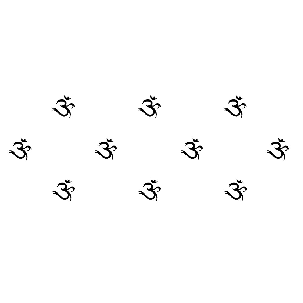 Comet Busters Black Om Designer Bindi Sticker for Women & Girls