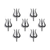 Comet Busters® Dev Trishul Bindis – 20mm Black White Mahakal Tilak (7 Bindis)(BIN2654)