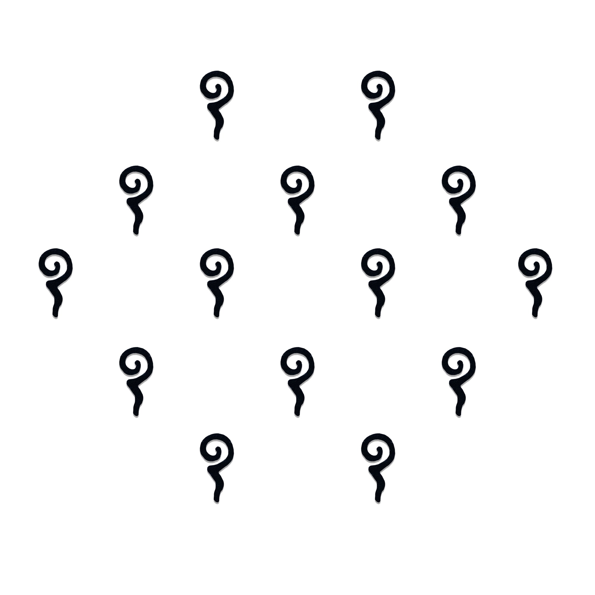 Comet Busters Black Spiral Designer Bindi for modern Ethnic styling